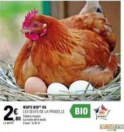 E.Leclerc Oeufs bio x6 offre