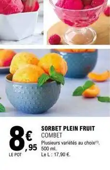 E.Leclerc Sorbet plein fruit offre