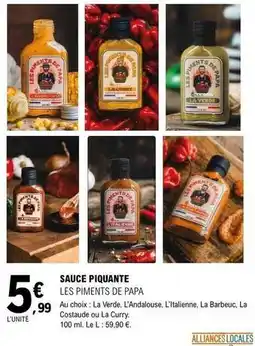 E.Leclerc Sauce piquante offre
