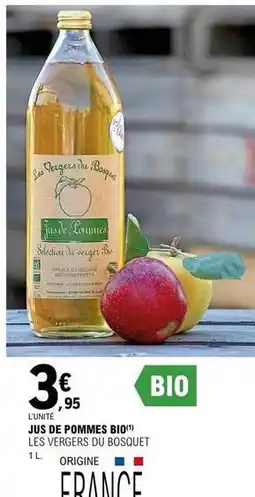 E.Leclerc Jus de pommes bio offre