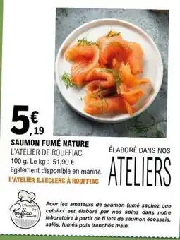 E.Leclerc Saumon fumé nature offre