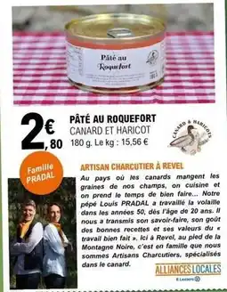 E.Leclerc Canard - pâté au roquefort offre