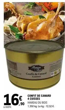 E.Leclerc Canard - confit de 4 cuisses offre
