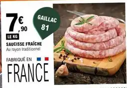 E.Leclerc Saucisse fraiche offre