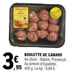 E.Leclerc Canard - boulette de offre