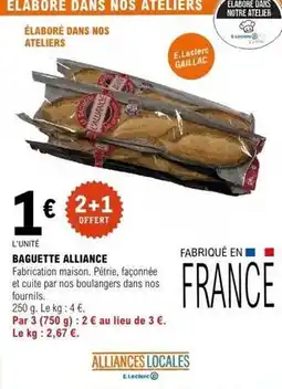 E.Leclerc Alliance - baguette offre
