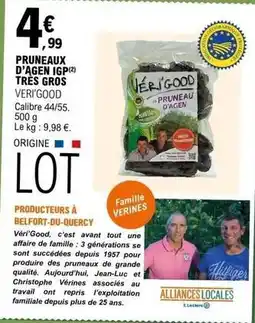 E.Leclerc Pruneaux d'agen igp offre