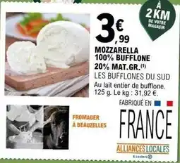 E.Leclerc Mozzarella 100% bufflone 20% mat.gr offre