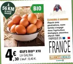 E.Leclerc E.leclerc - oeufs bio offre