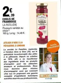E.Leclerc Société - coulis de framboise offre