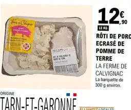 E.Leclerc Calve - rôti de porc ecrasé de pomme de terre offre