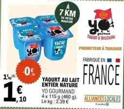 E.Leclerc Yaourt au lait entier nature offre