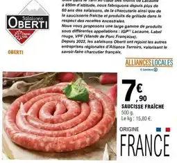 E.Leclerc Label rouge - saucisse fraiche offre