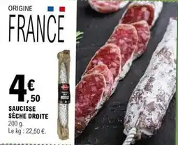 E.Leclerc Saucisse sèche droite offre