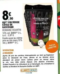 E.Leclerc Vin rouge côtes de gascogne offre