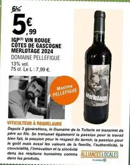 E.Leclerc Bien - vin rouge côtes de gascogne merlotage 2024 offre
