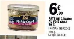 E.Leclerc Canard - pâté de au foie gras 30% offre