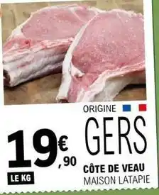 E.Leclerc Gers - côte de veau offre