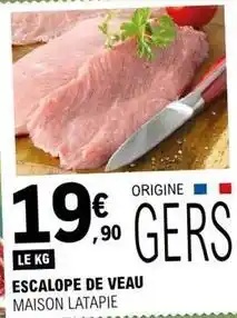E.Leclerc Gers - escalope de veau offre