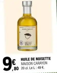 E.Leclerc Huile de noisette offre