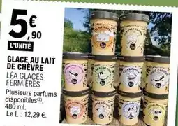 E.Leclerc Glace au lait de chèvre offre