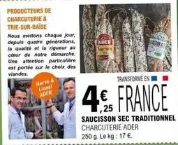 E.Leclerc Ader - saucisson sec traditionnel offre