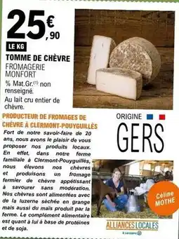 E.Leclerc Tomme de chèvre offre
