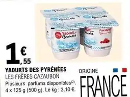 E.Leclerc Yaourts des pyrénées offre