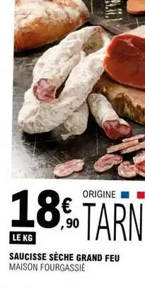 E.Leclerc Saucisse sèche grand feu offre