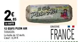 E.Leclerc 12 œufs plein air offre