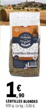 E.Leclerc Lentilles blondes offre