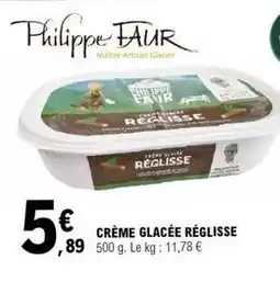 E.Leclerc Crème glacée réglisse offre