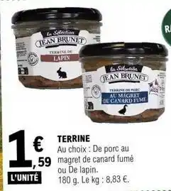 E.Leclerc Canard - terrine offre