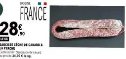 E.Leclerc Canard - saucisse sèche de à la perche offre