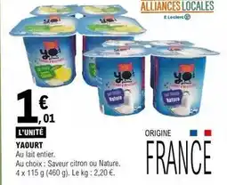 E.Leclerc E.leclerc - yaourt offre