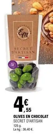 E.Leclerc Olives en chocolat offre