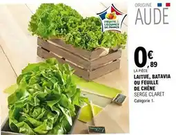 E.Leclerc Laitue, batavia ou feuille de chêne offre