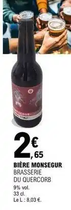 E.Leclerc Bière brasserie du quercorb offre