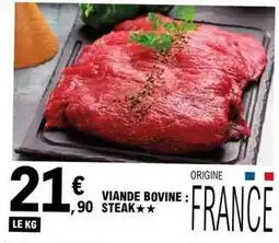 E.Leclerc Viande bovine: steak offre