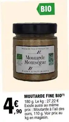 E.Leclerc Moutarde fine bio offre