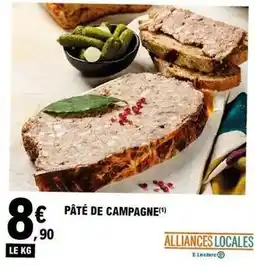 E.Leclerc E.leclerc - pâté de campagne offre