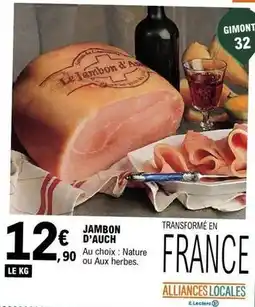 E.Leclerc E.leclerc - jambon d'auch offre