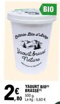 E.Leclerc Yaourt bio offre
