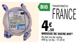 E.Leclerc Brousse de vache bio offre