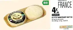 E.Leclerc E.leclerc - le p'tit montégoût bio x2 offre