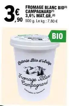 E.Leclerc Fromage blanc bio offre