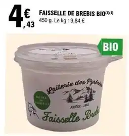 E.Leclerc Bra - faisselle de brebis bio offre