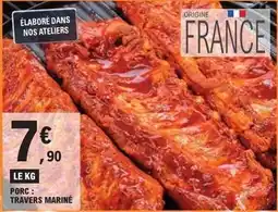 E.Leclerc Porc: travers mariné offre
