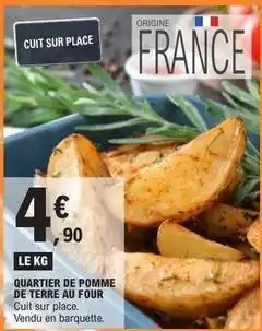 E.Leclerc Quartier de pomme de terre au four offre