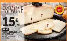 E.Leclerc Tomme catalane aop 29% mat. gr offre